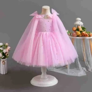 Girl’s First Year Dress Violin Piano Host Performance Dress Children’s Birthday Party Wedding Princess Dress