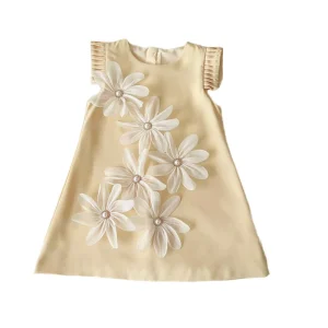 Girls Flower Dress Summer Children’s Dresses Sleeveless Sweet Kids Clothes Fashion