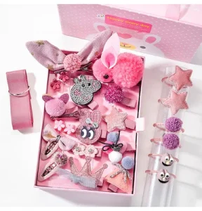 Girls Kids Headbands Set Hair Accessories Set Girls Hair Clips Ribbon Bow for Kids Baby Toddlers