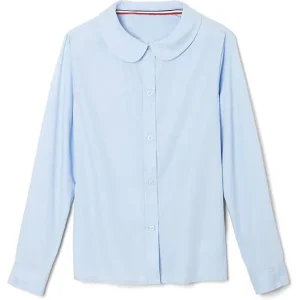 Girls Long Sleeve Casual Shirt Custom High Quality Children Blouse