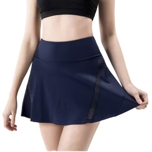 Girls Padel Wear Skirt Golf Tennis Dress Shorts Spandex Nylon 4-way Stretch Running Training Short Tennis Skirt Tennis