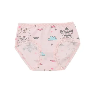 Girls Panties Soft Cotton With Elastic Stretch Waistband Underwear Cute Girls Underwear