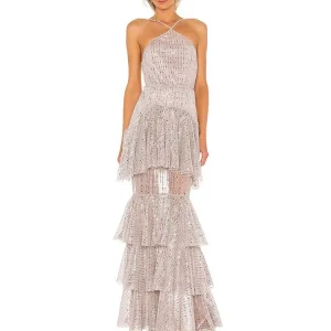 Girls Party Dress Sleeveless Adjustable Shoulder Strap Sequin Dresses for Lady