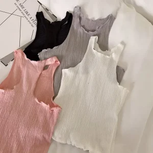 Girl’s Sleeveless Pullover Fashion Vests for Under Wear from China