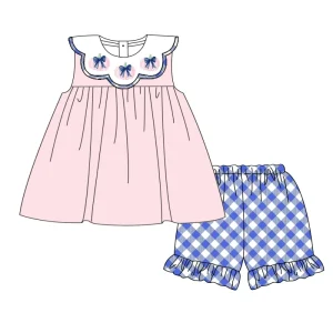Girl’s Sleeveless Two Piece Kids Clothing Set