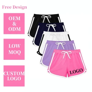 Girl’s Sports Shorts Elastic Waist Breathable Children’s Shorts Running Fitness Gym Yoga Shorts Girl YG P25