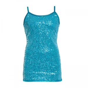 Girls Summer Dresses Cute Pageant Dresses Customized Camisole Top Sequin Dance Dress