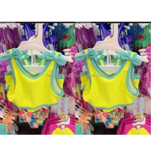 Girls Tween Ruffle Bikini Rash Guard Swim Set Floral Long Sleeve Rashie