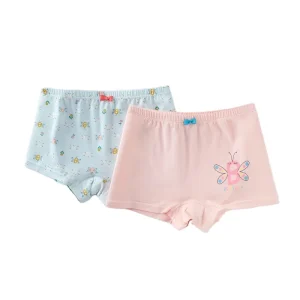Girls’ Underwear Pure Cotton Children’s Boxer Pants Cartoon Baby Underwear