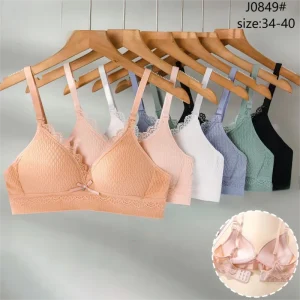 Girls’ Underwear Seamless and Breathable Steel Ring Bra Thin Cup Development for Junior High School Students