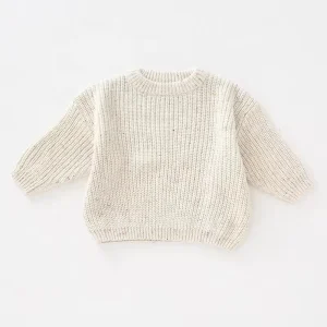 Girls Winter Solid Color Toddler Knit Pullover Sweater Comfortable Children’s Clothing