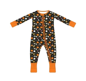HALLOWEEN print Bamboo Soft Baby Jumpsuit Pajamas Custom Printed Newborn Sleepers Rompers