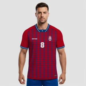 HOSTARON Custom Sublimation Team Sport Blank Football T Shirt Youth Boys High School College League Soccer Jersey Set