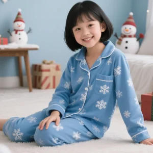 HUOYOUNG Custom 2 Piece Kids Christmas Pyjamas Sleepwear Set Toddler Pajamas 3 12 Years Cotton Pajamas Sets Girls Clothes Set