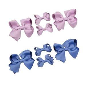 Hair Bows for Girls 4PCS Girls Toddler Bows Clips Grosgrain Ribbon Alligator Clips Kids Hair Accessories