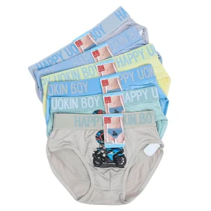 Happy Boy Mix Cotton Kids Panties for 4 10 Years Boys Cartoon Print Mid rise Boxer Underwear