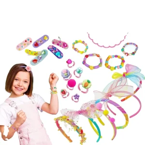 Headband Making Kit for Girls Gifts & Crafts DIY Toys Handicraft Hair Clips Hairbands Making Kit for Girls Kids