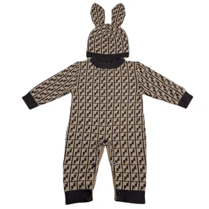 High End Boutique Baby Boy Girl Kids Clothes Winter Clothing Baby Sweater Rompers Knitted Long Sleeve Baby Jumps