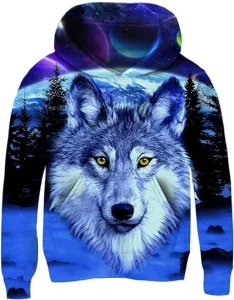 High Quality Boys Girls Fleece Hoodies 3D Print Plush Pullover Hoodie Casual Hooded Sweatshirts With Pocket