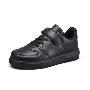 High Quality Casual Running Sports Shoes for Boys Breathable Winter Spring Low-Top Leather Color Matching Children