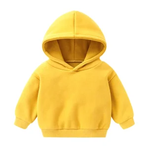 High Quality Children Plain Boys Hoodies 100% Cotton Sweatshirt Kids Baby Hoodies logo Customization