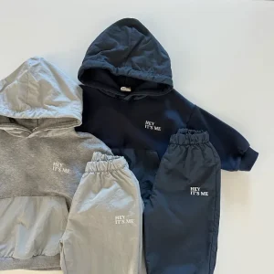 High Quality Children Tracksuits Cargo Oversized Hoodie Sets Baby Boy Girl Sports Kids Tracksuits