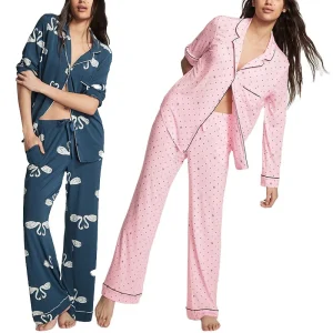 High Quality Comfortable Set for Girl Bamboo Long Sleepwear Pajamas Women Set