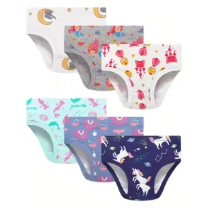 High Quality Cotton School Girl Underwear Random Style and Color Children’s Panties Briefs