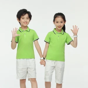 High Quality Customized Logo Kids Boys and Girls Plain Blank Short Sleeve t Shirts Custom Children Polo Shirt