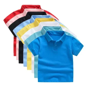 High Quality Kids Import Stock Shirts Boys Golf Polo Shirt
