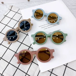 High Quality Luxury Colorful Kids Sunglasses Shades Uv400 Children Sunglasses Baby Boy Girls Glasses in Stock