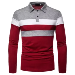 High Quality Man Boys T shirts&polo Shirts Quick Dry Men’s Polo Shirts Plain Stripe Cool Golf Polo Shirt