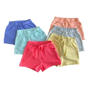 High Quality Solid Color Children Cotton Kids Girl Shorts Little Girl Shorts