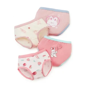 High Quality Spandex Cotton Breathable Eco-Friendly Briefs for Kids & Teen Girls Underwear