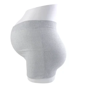 High-Rise Disposable Pink Boy Shorts Thin Panties for Everyday Use Solid Pattern High-Modified Waist Logo