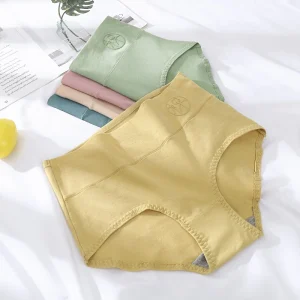 High Rise Waist Cotton Lady Ladies Print Comfortable Cotton Panties Young Girl Women Underwear