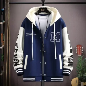 High School Boys All-match Thick Casual Baseball Jacket Streetwear