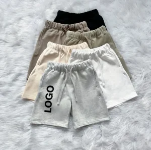 High Street Trendy Brand Pure Cotton Soft Shorts Summer Children’s Shorts Boys Girls Parent Child Style Letter Printed Shorts