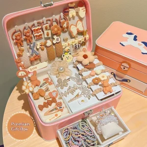 High-end Alloy Handmade Children’s Hair Accessory Set Gift Box Princess Hair Accessories Girls Korean-Style Hair Clips
