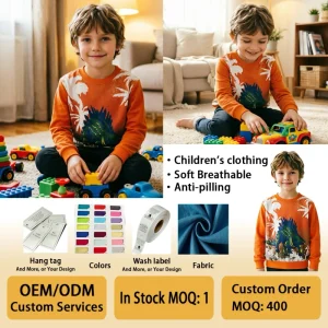 Home Wear Boys Slpeepwears Kids Cartoon Sweatshirt Casual Boys Girls Sweatshirt Cartoon Pattern Kids Sweatshirt