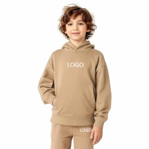 Hongbo Sweatshirt Kids Hooded Jumper Kids Blank Hoodie and Joggers 100% Cotton Hoodies Set for Kids Boys 4 12 Years