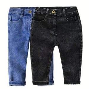 Hot Sales 1-7 Years 2 Colors Jeans Toddlers and Kids Boys Spring & Autumn Denim Long Pants