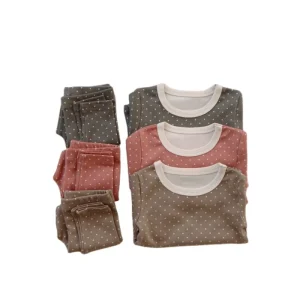 INS New Organic Cotton Girls Sleepwear Two Set Girl Pajamas Customized Girls’ Clothing Pajama Sets