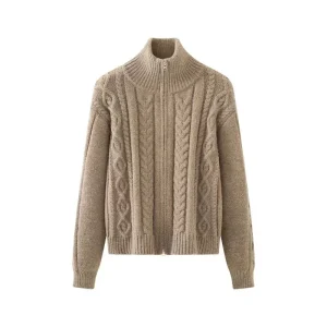 IWF039 Sweater Fashion Girls Knitwear Casual Winter Sweatshirt Teen Tops Fall Outerwear Warm Turtleneck