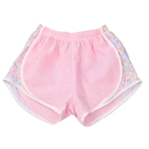 In Stock Flower Floral Print Hot Styles Little Girls Sports Shorts Fashion Boutique Sister Matches Kids Clothing