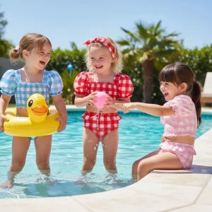 Independent Production Manufacturer Children Swimming Suits Summer Kids Swimsuit Cute Appearance Girls Swimwear