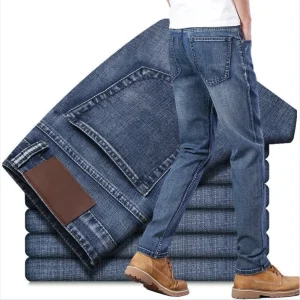 Jeans Factory Direct Sales All Season Slim Straight Boys Trousers Casual Breathable Wear Men’s Jeans