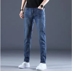 Jeans Factory Direct Sales Summer and Autumn New Slim Straight Boys Trousers Casual Breathable Wear Men’s Pants Denim Jeans
