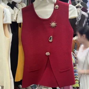 K pop Hot Girl Dance Vest Ribbon Women Special Designed 5 color Daily Outfit Lady Sleeveless O neck Tank Top