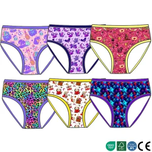 K pop Print Girls Underwear Cute Design Bamboo Children Briefs Girl Princess Underwear Baby Children Shorts Panties